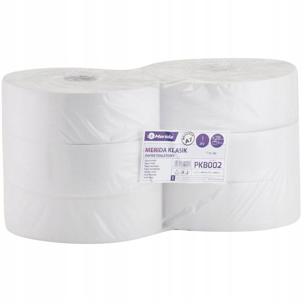 Toaletný papier Merida Klasik 28cm 480m 1W 6ks