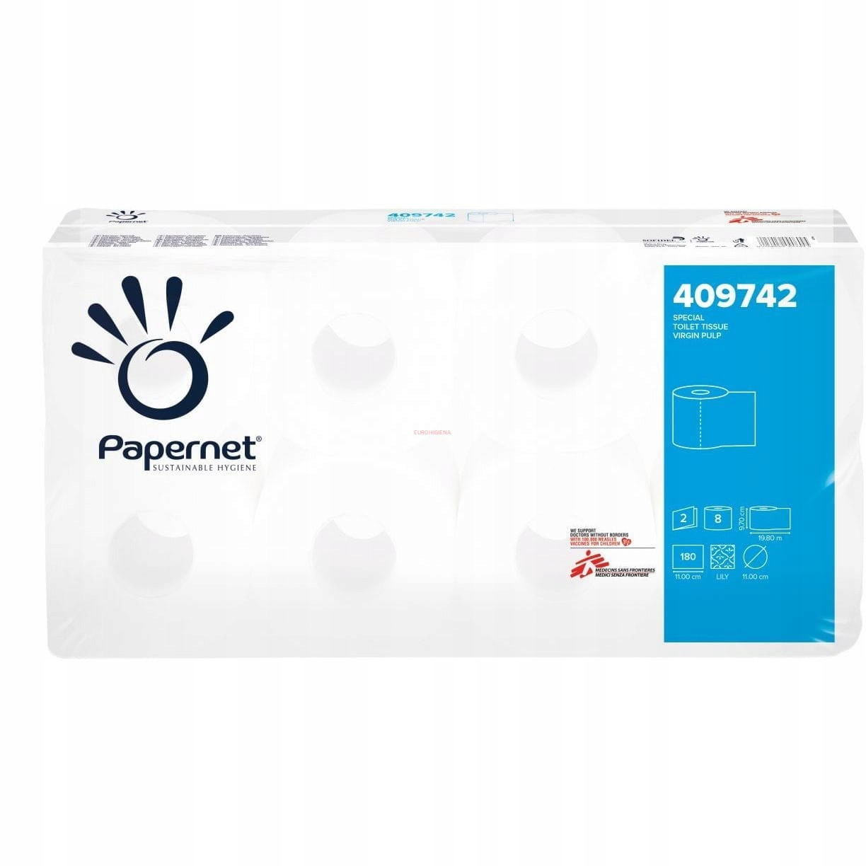 Merida Top 11cm toaletné papierové svetlo 198 m 2W 64 ks