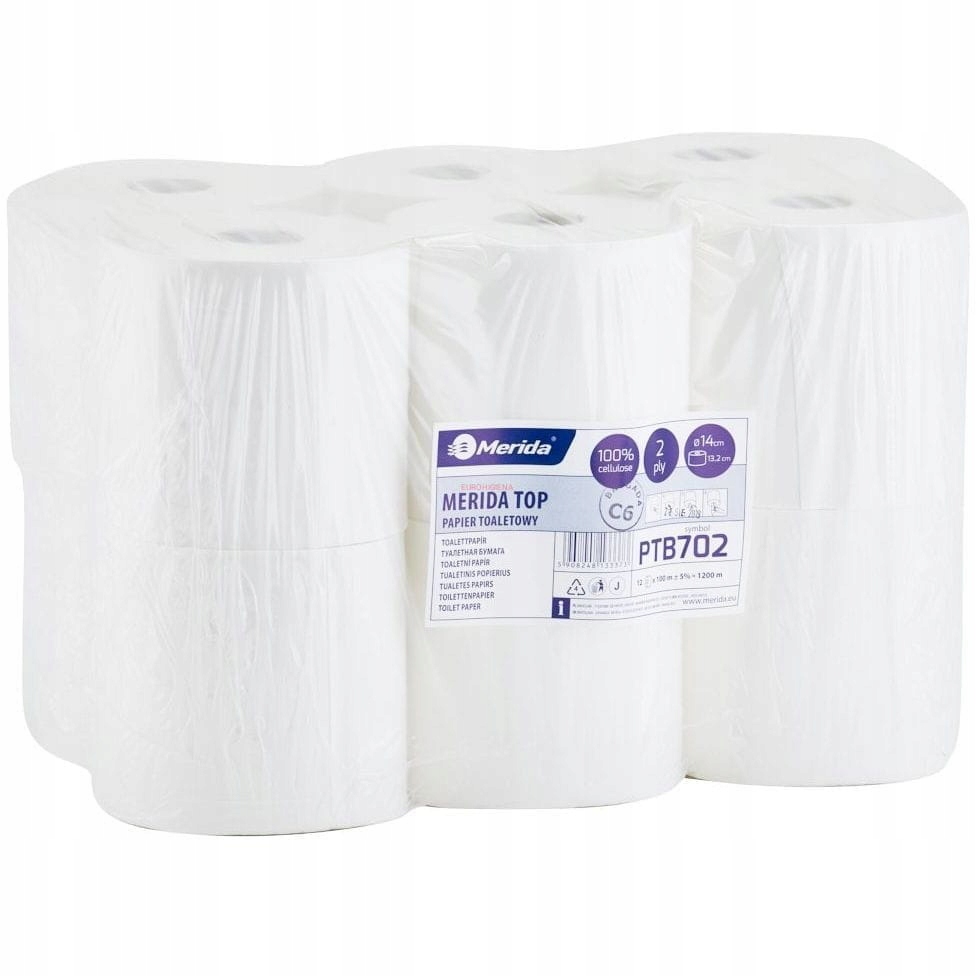 MERIDA TOP toaletný papier 14cm 100m 2w 12ks