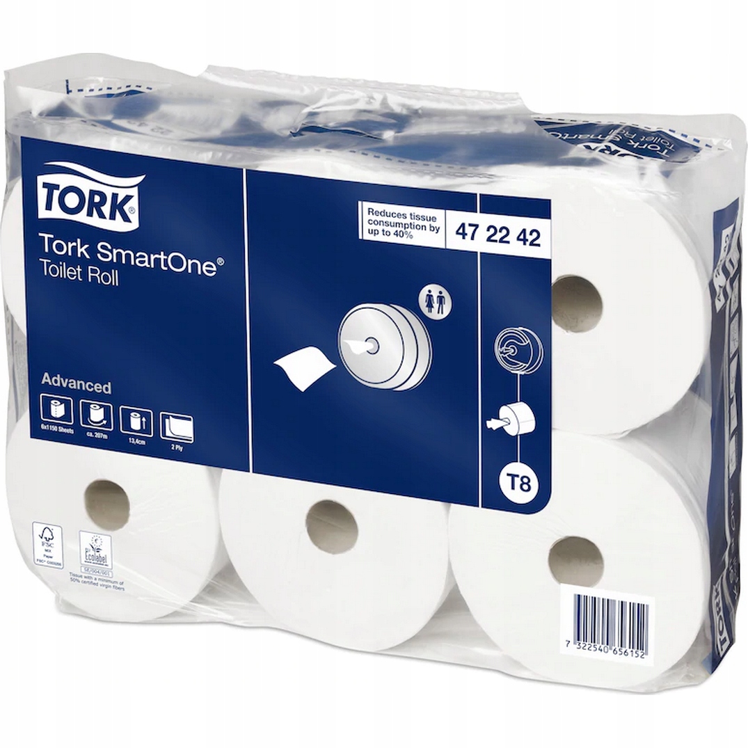 Tork toaletný papier 472242 T8 valček 207 m 6 ks.