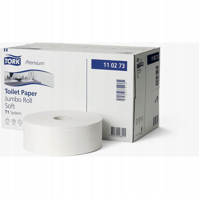 Biely toaletný papier 9,7 cm*360 m 2W (6) Jumbo