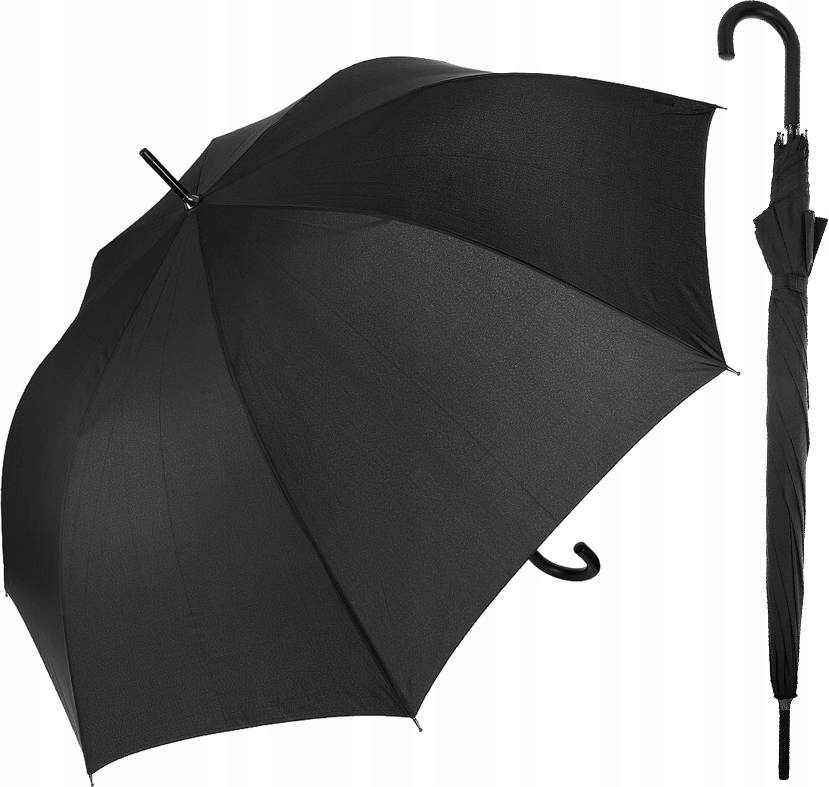Dáždniky - Automatický, dlhý, skladací dáždnik, XL Doppler Black
