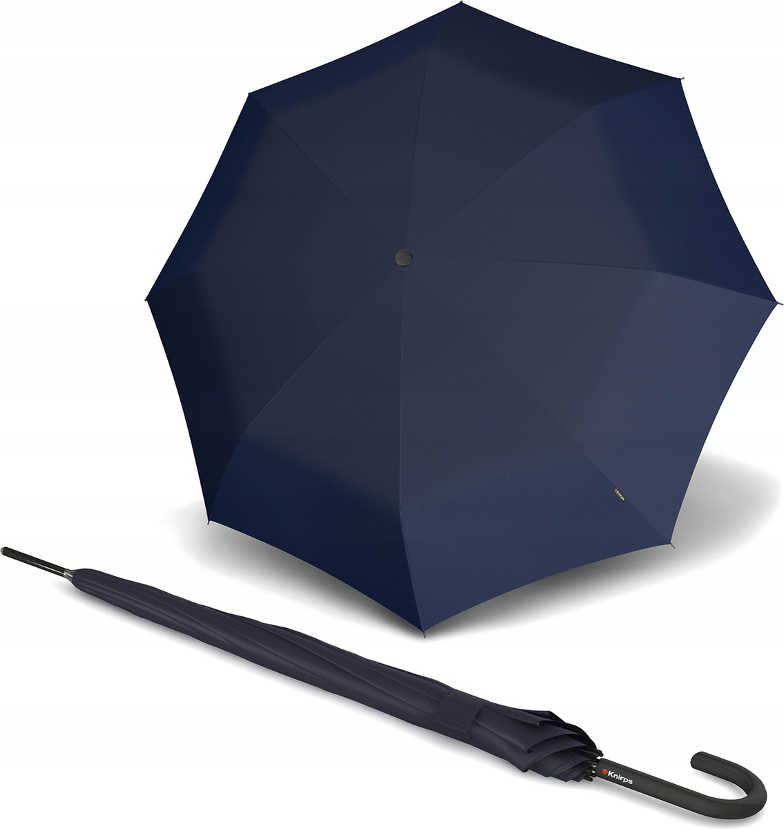 Dáždniky - Automatický dáždnik, dlhé, skladacie Knirps Navy Blue