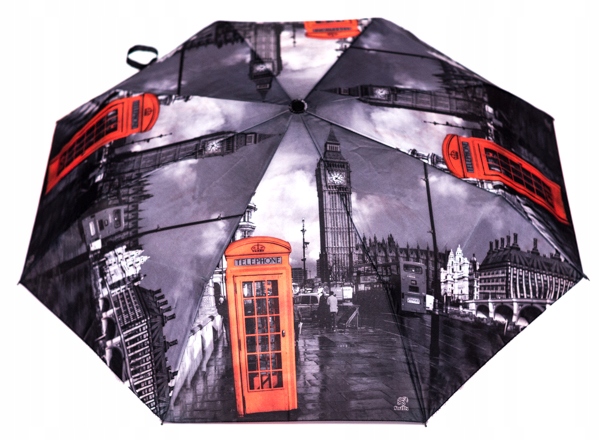 Dáždniky - Automatické, skladacie, XL Umbrella, s obalom ESO-Fecke Fashion Multi-Cover