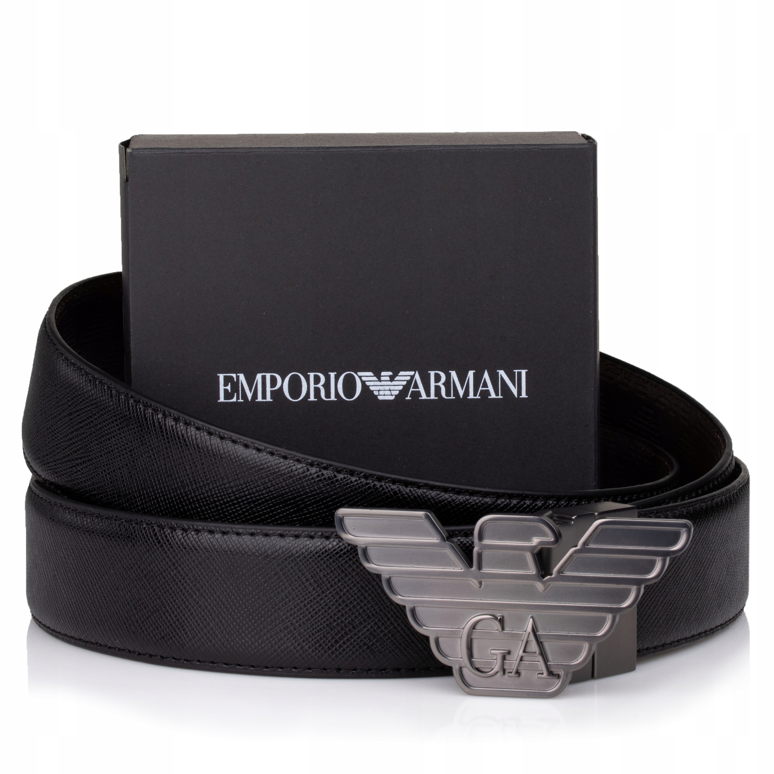 Opasok - EMPORIO ARMANI Y4S270 YLP4X 88018 Čierny pás