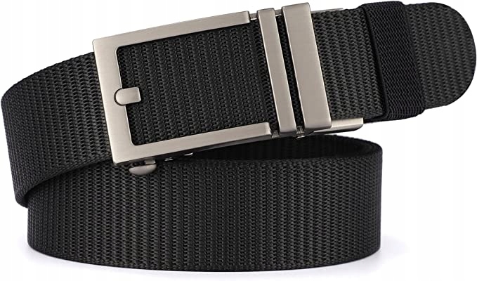 Opasok - Pánsky pás Automatický nylon 3,5 cm čierna kla