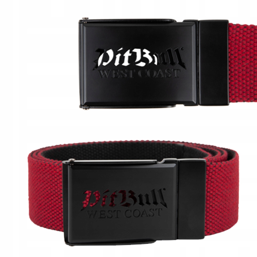 Opasok - Pit Bull West Coast Black, Red Belt - Unisex Product