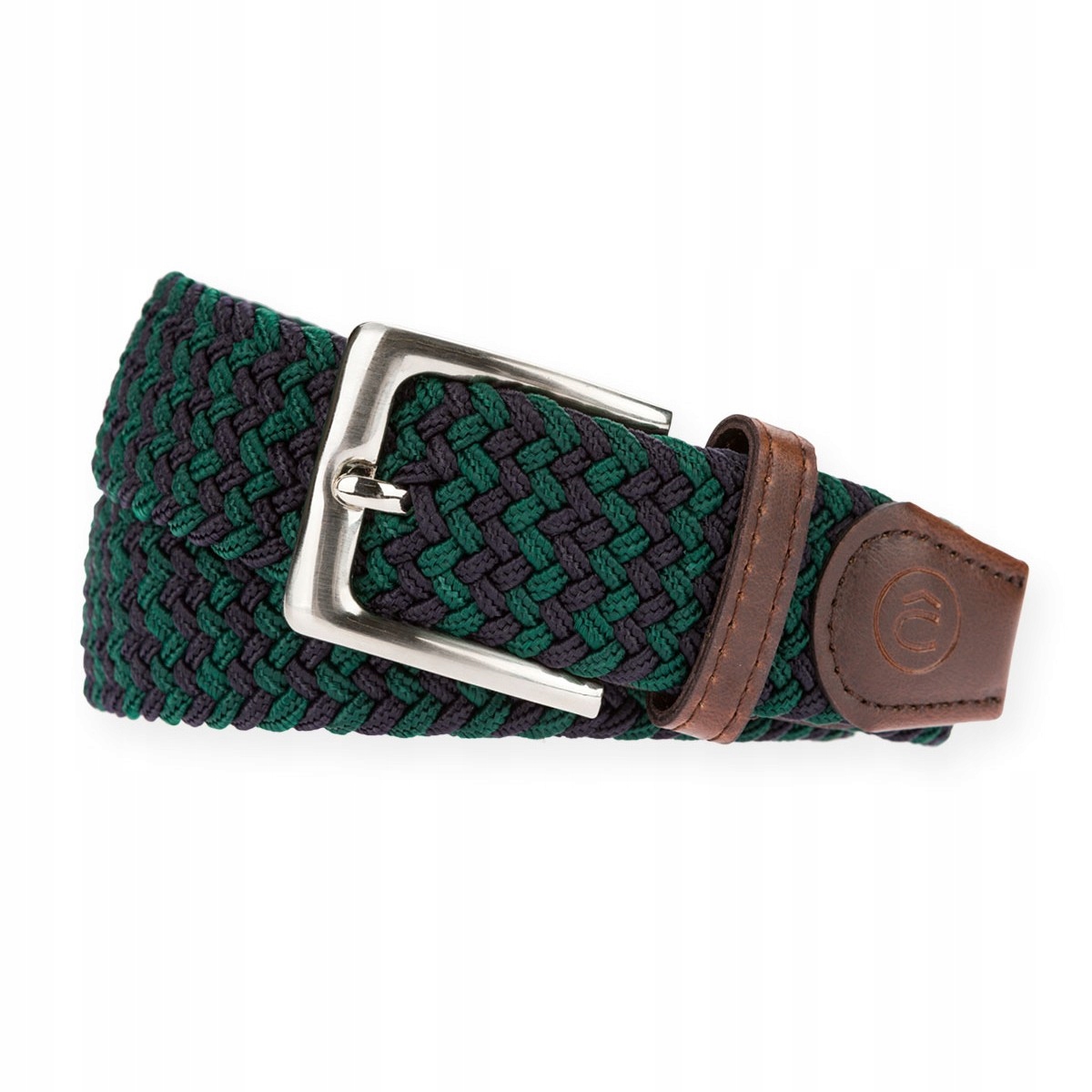 Opasok - Lancerto Navy Blue, Green Belt - Pánsky produkt