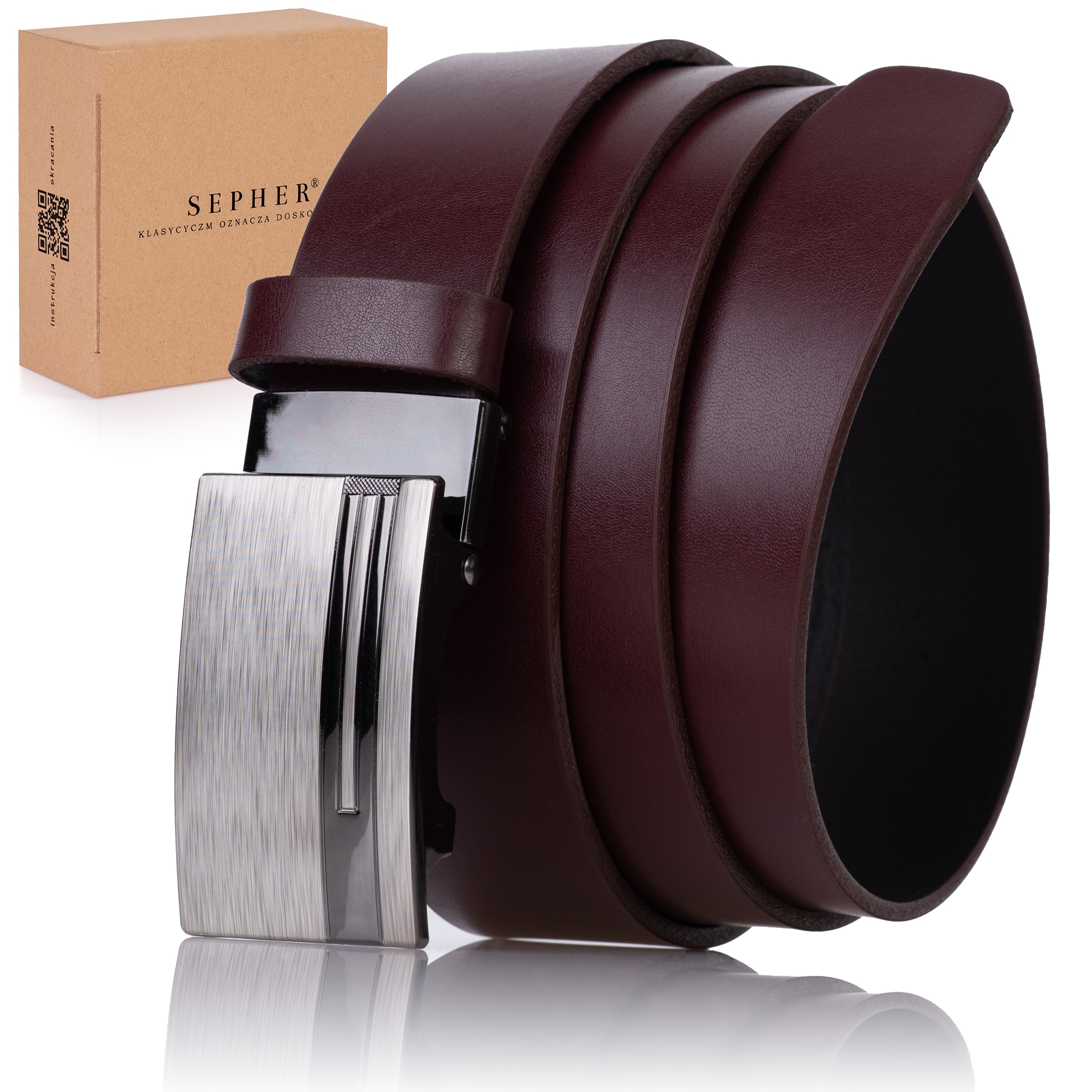Opasok - Sepher Studio Red Belt - mužský produkt