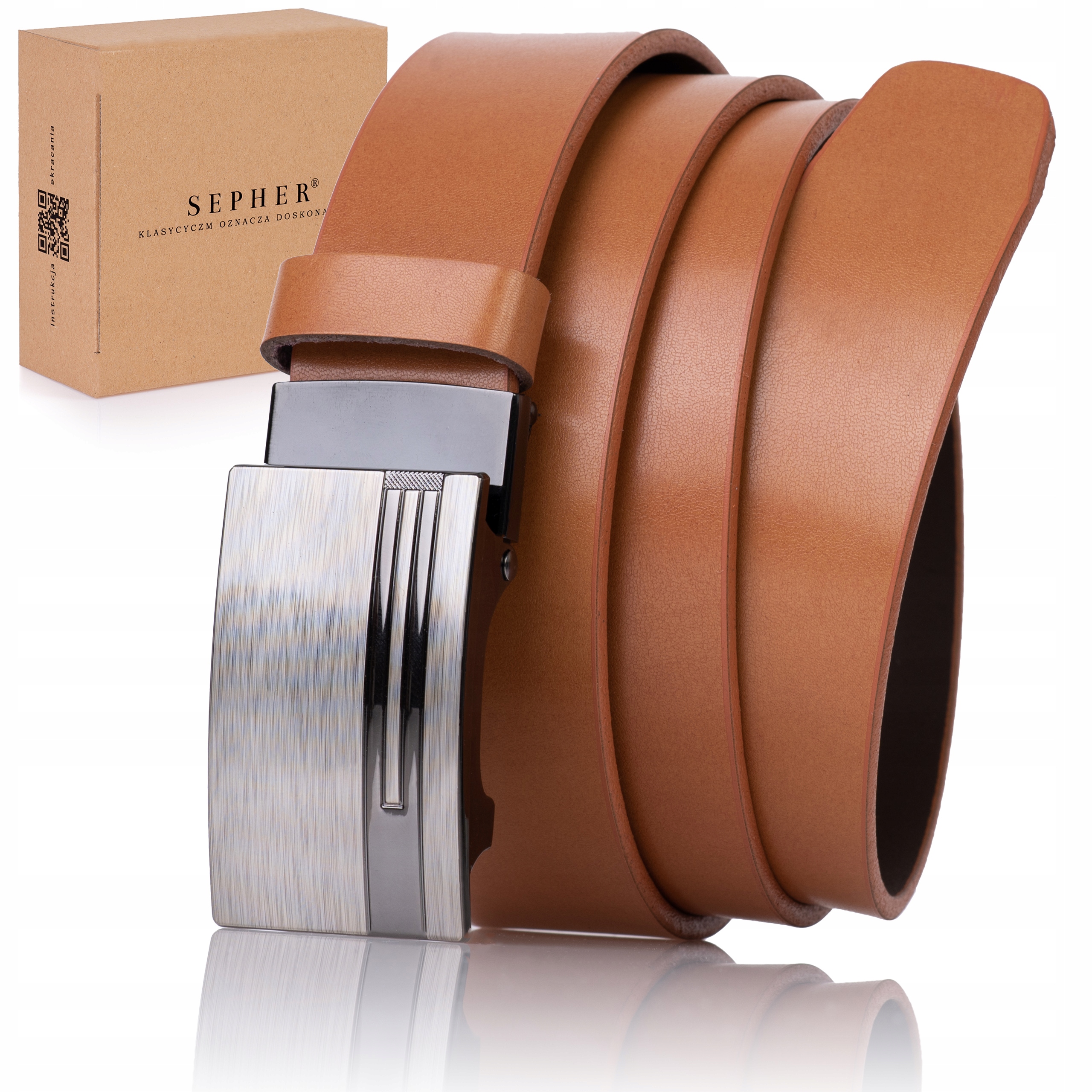 Opasok - Solier Brown Belt - mužský produkt