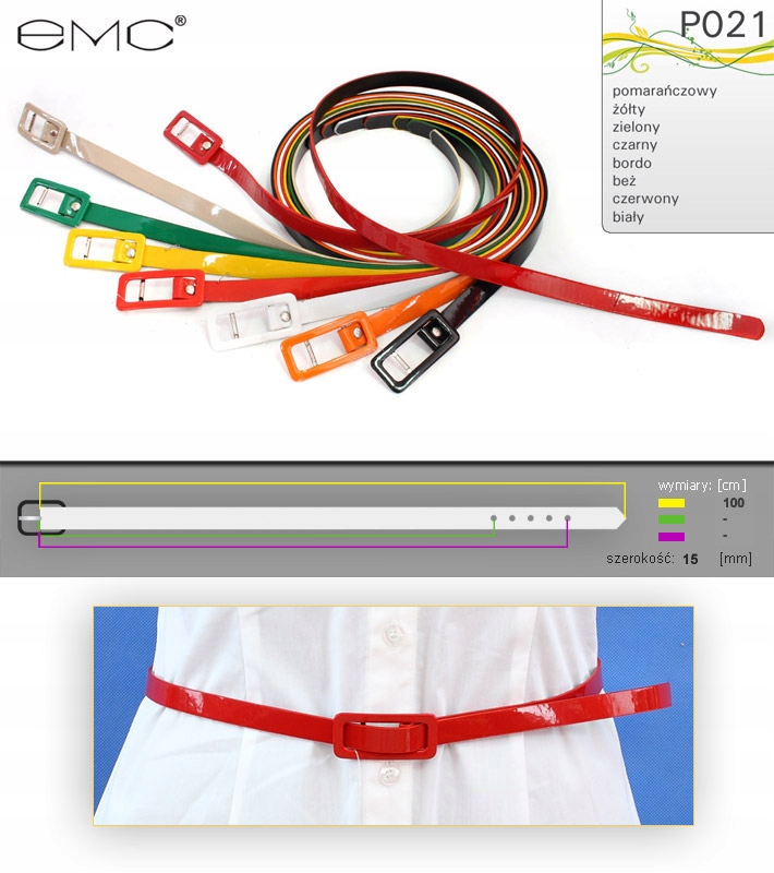Opasok - EMC Red Belt - ženský produkt