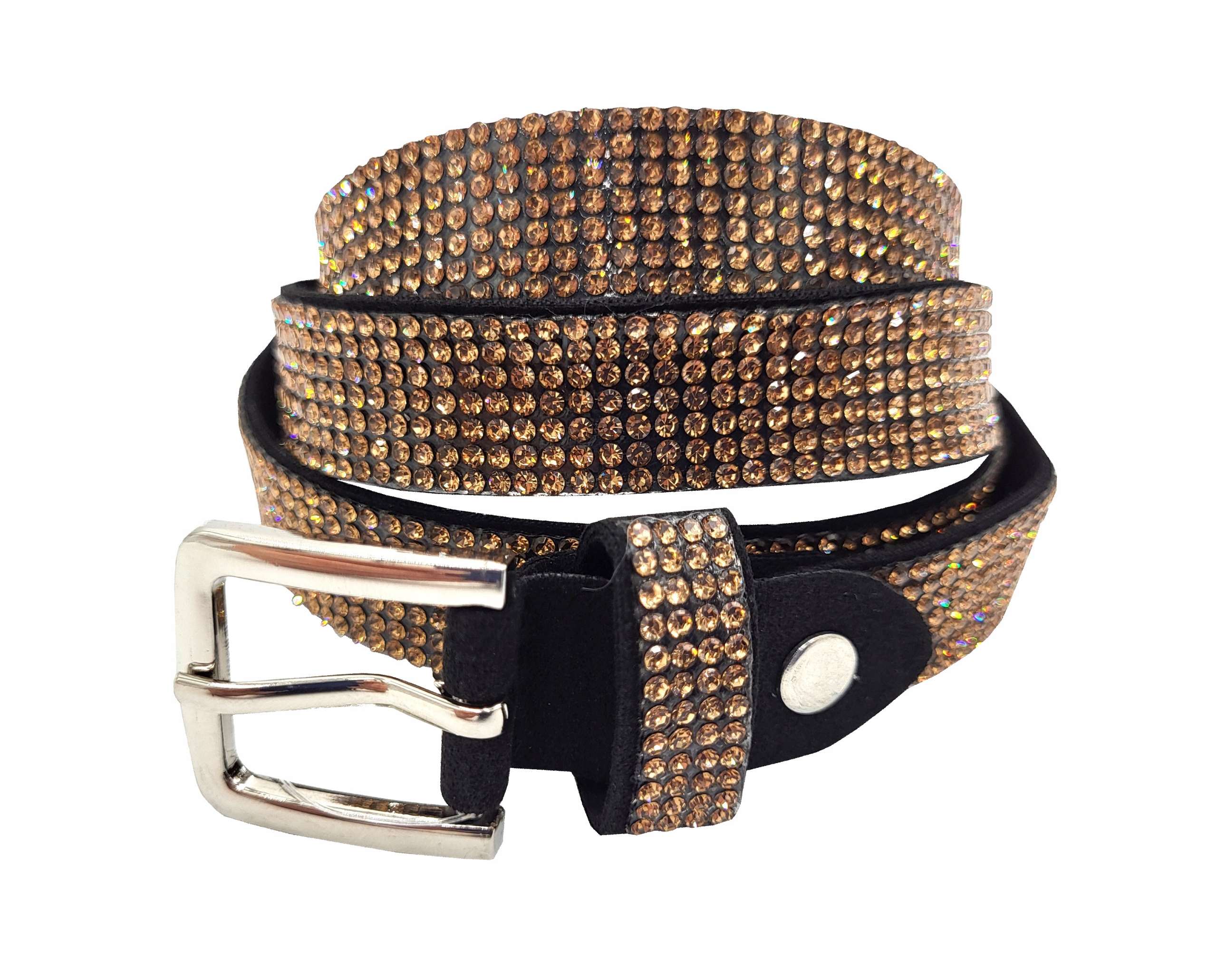 Opasok - Cychon Black Black Belt, Striebro, zlato - ženský produkt