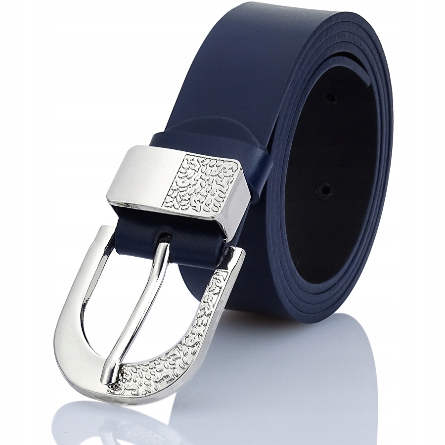 Opasok - Gracio Navy Blue, Silver Belt - ženský produkt