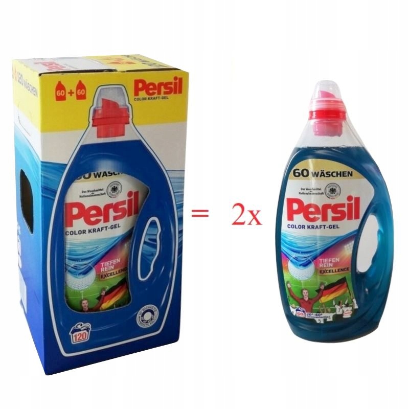 Prací gél - Persil 60P + 60P - 120 Umyte 6L farebný gél dukack de