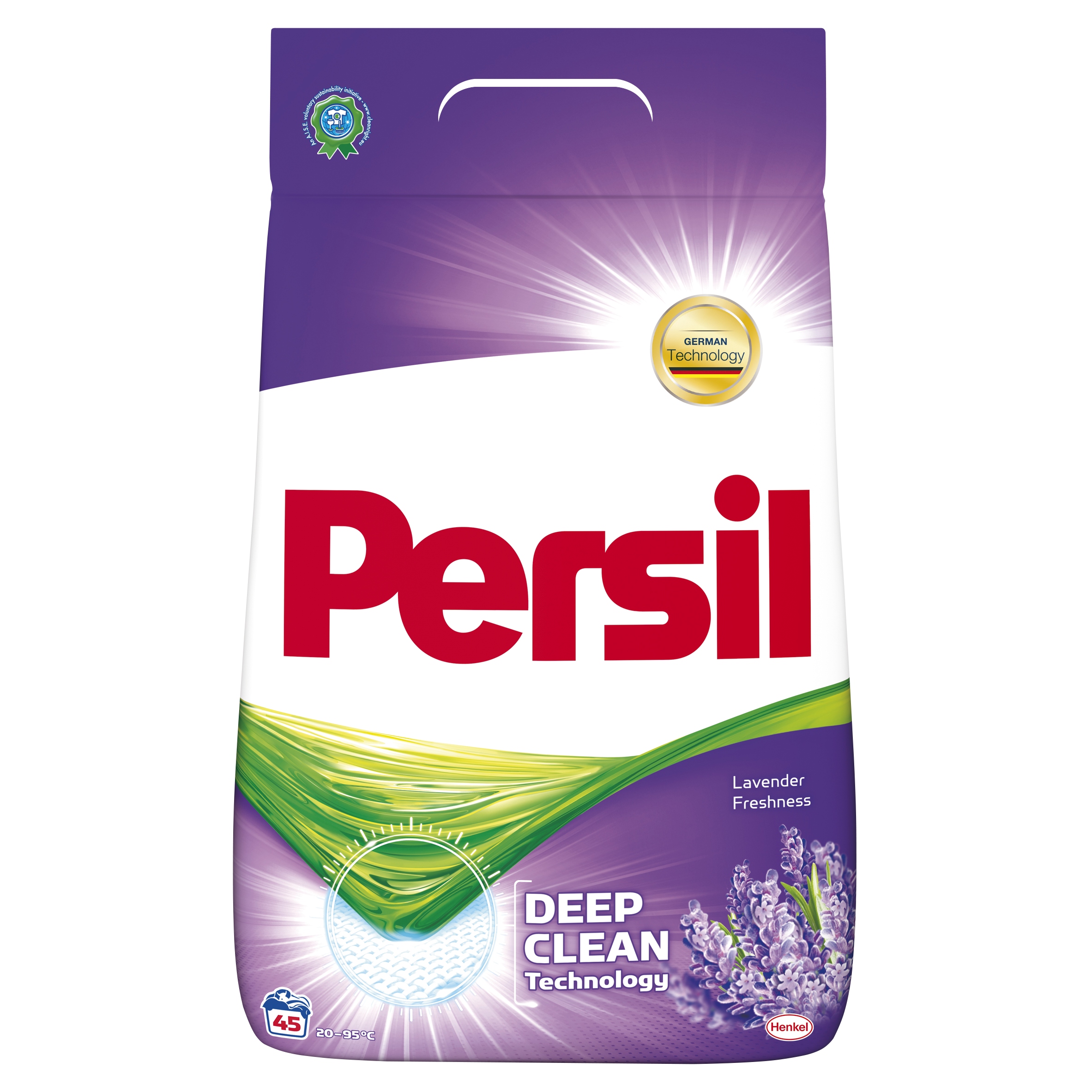 Prací prášok - Persil Deep Clean Lavenda Prášok 45 PR 2,925KG