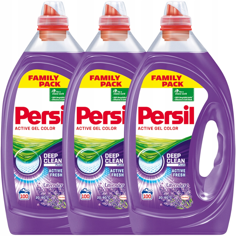 Prací gél - Persil hlboko čistý pranie gél levanduľa 3x5l 300pr
