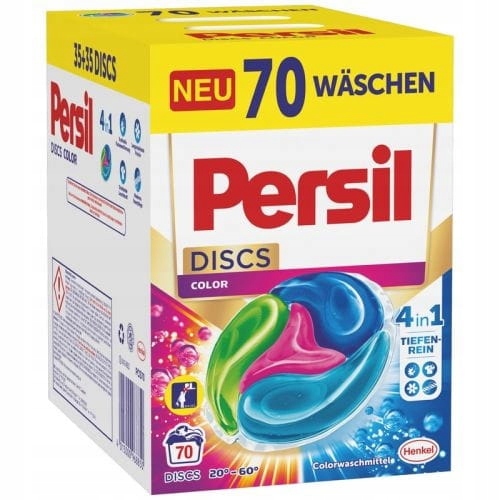 Pracie kapsuly a tablety - Persil Discs 4in kapsuly farba 70 DE