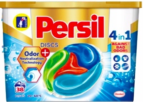 Pracie kapsuly a tablety - Persil disky kapsuly proti zlým pachom 4W1 38ks