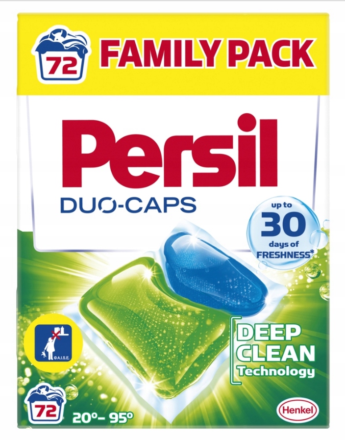 Pracie kapsuly a tablety - Persil Duo-CAPS 72 Pracie kapsuly pre bielu