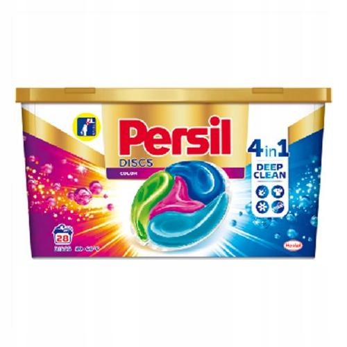 Pracie kapsuly a tablety - Persil umývanie kapsúl Disky Farba 28p box
