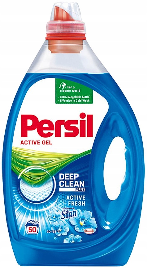 Prací gél - Persil Power Silan gél na biele pranie 50pr 2,5L
