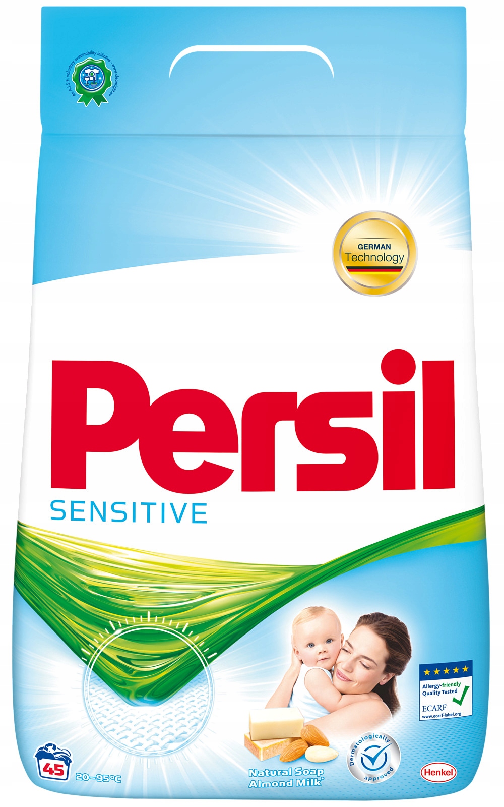 Prací prášok - Persil citlivý prášok pre deti 45PR 2,925KG