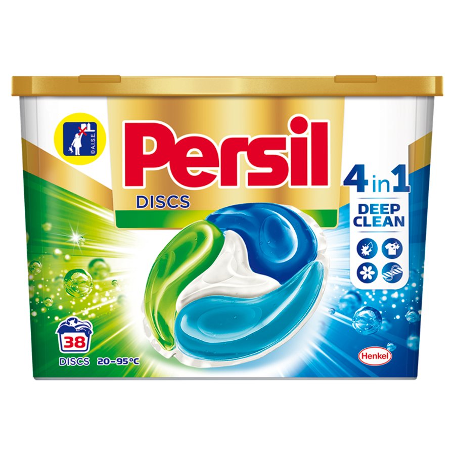 Pracie kapsuly a tablety - Persil Discs Tkanina Pranie kapsuly 38 ks L