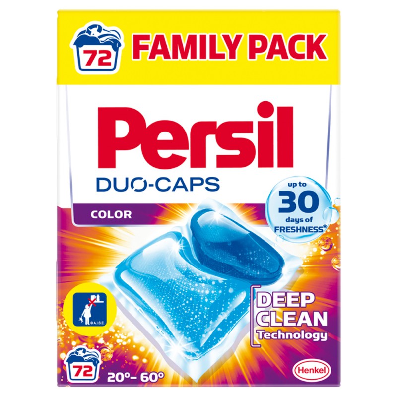 Pracie kapsuly a tablety - Persil Duo Caps Farba 72 Odpadové box