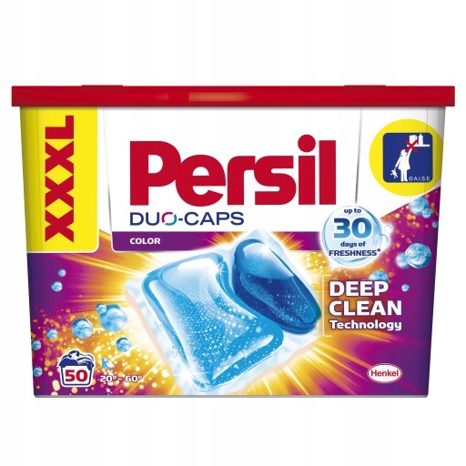 Pracie kapsuly a tablety - Persil umývanie kapsúl DUO čiapky Farba 50 ks
