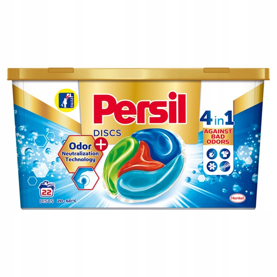 Pracie kapsuly a tablety - Persil Malodor Disky Umývanie kapsúl 22 ks