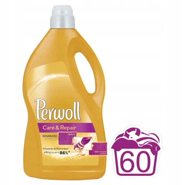 Prací gél - Perwold Care kvapalina pre tkaniny z bavlny 3,6l