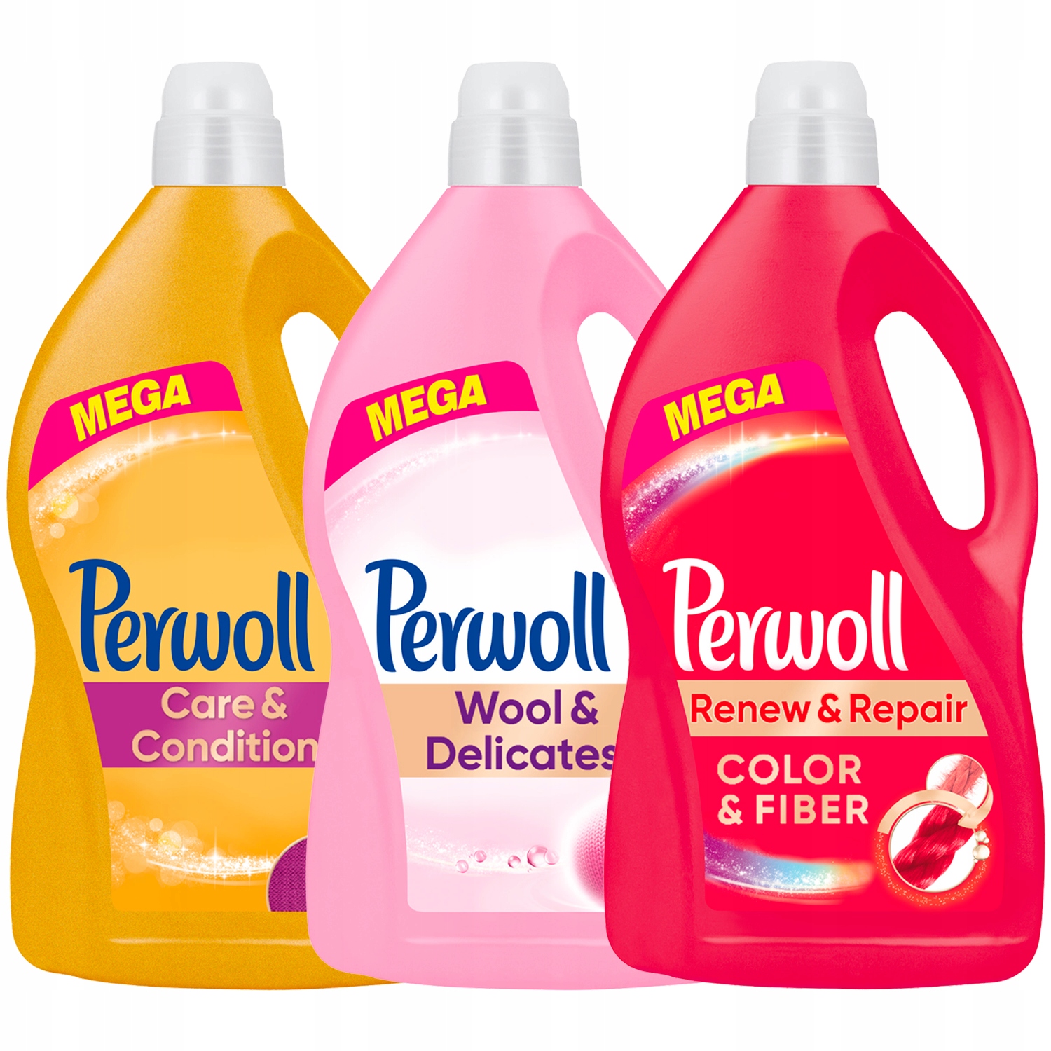 Prací gél - Perwol kvapalina na umývanie 3 typy MIX 180PR 3X 3,6L