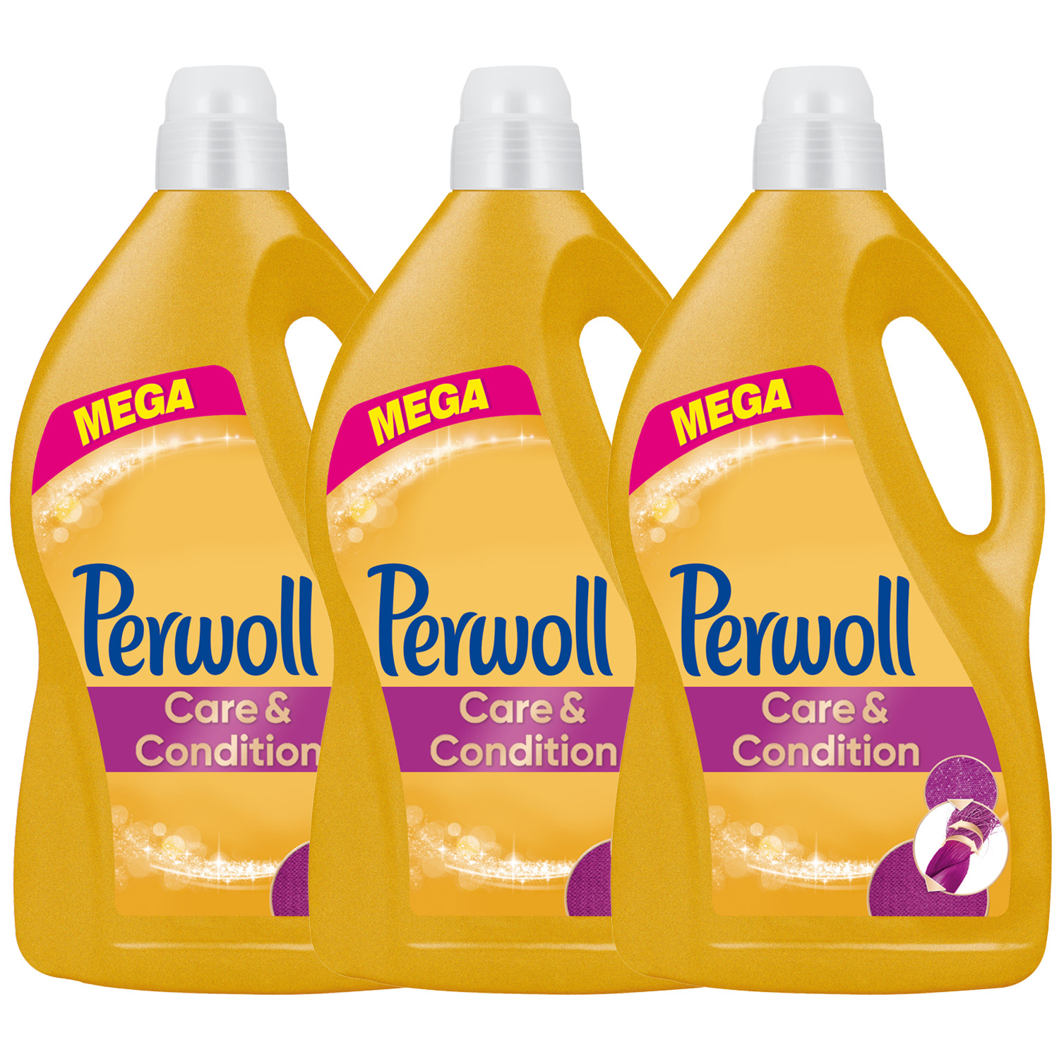 Prací gél - Perwoll Prací kvapalina Starostlivosť 180pr 3x3.6l