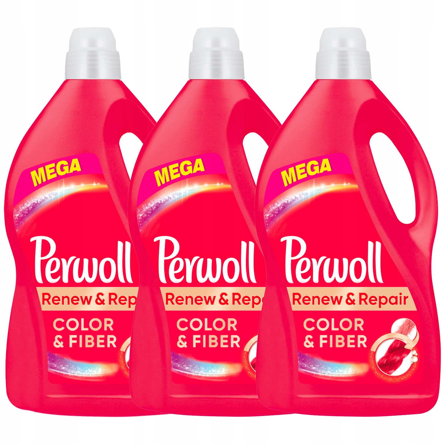 Prací gél - Perwoll Pracia kvapalina Color Fiber 180 perie 3x3,6l