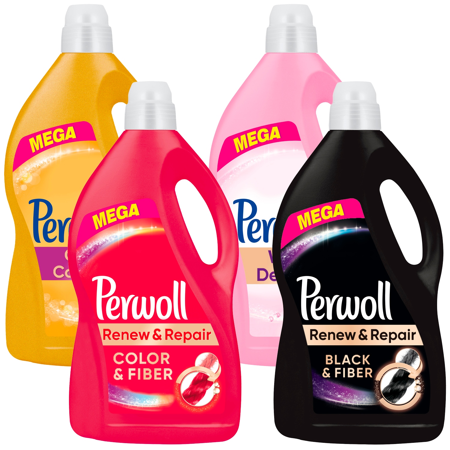 Prací gél - Perwoll prací prostriedok MIX 3 TYPY 240pr 4x 3,6l