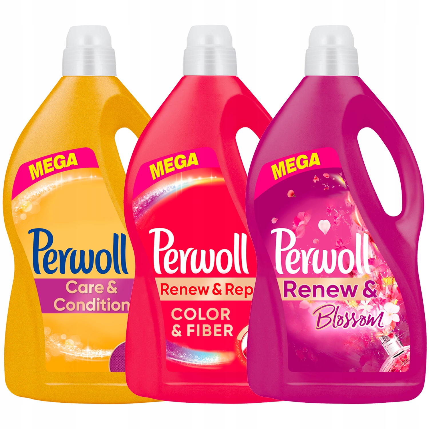 Prací gél - Perwoll umývanie kvapaliny. Rôzne sady 180PRAN 3X3,6L