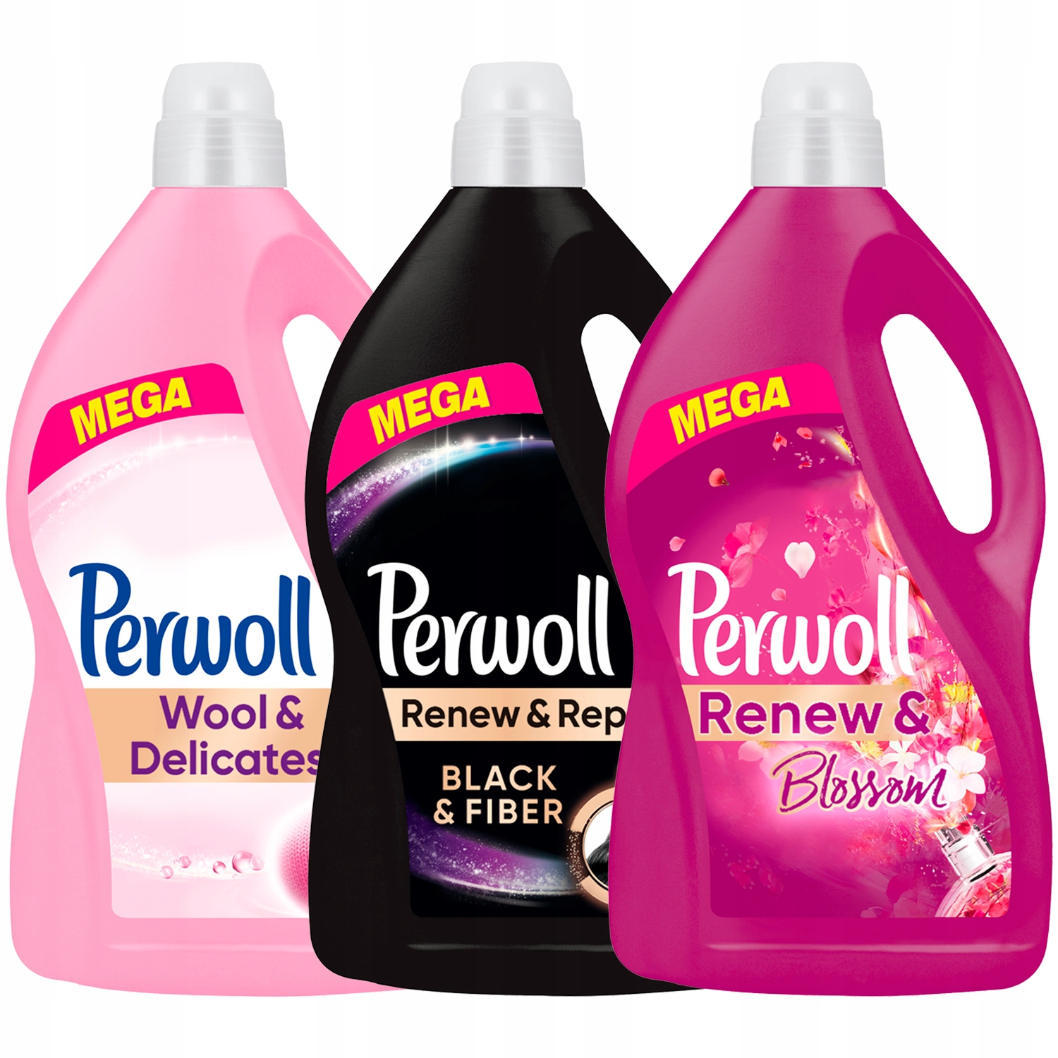 Prací gél - Perwol kvapalina na umývanie Set Mega 180 Wash 3x3.6L