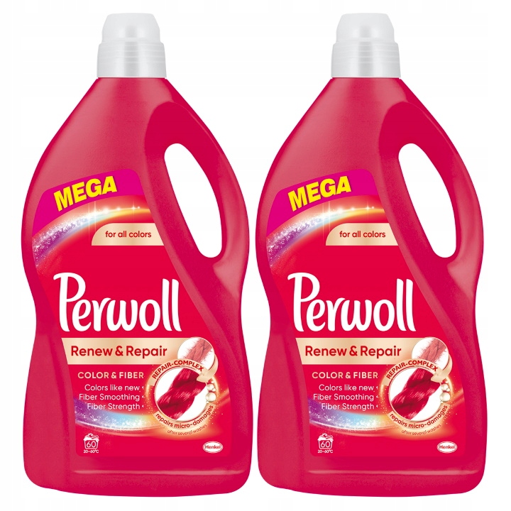 Prací gél - Perwold Obnovenie a opravy Farba Kvapalina Pranie 2x3.6L