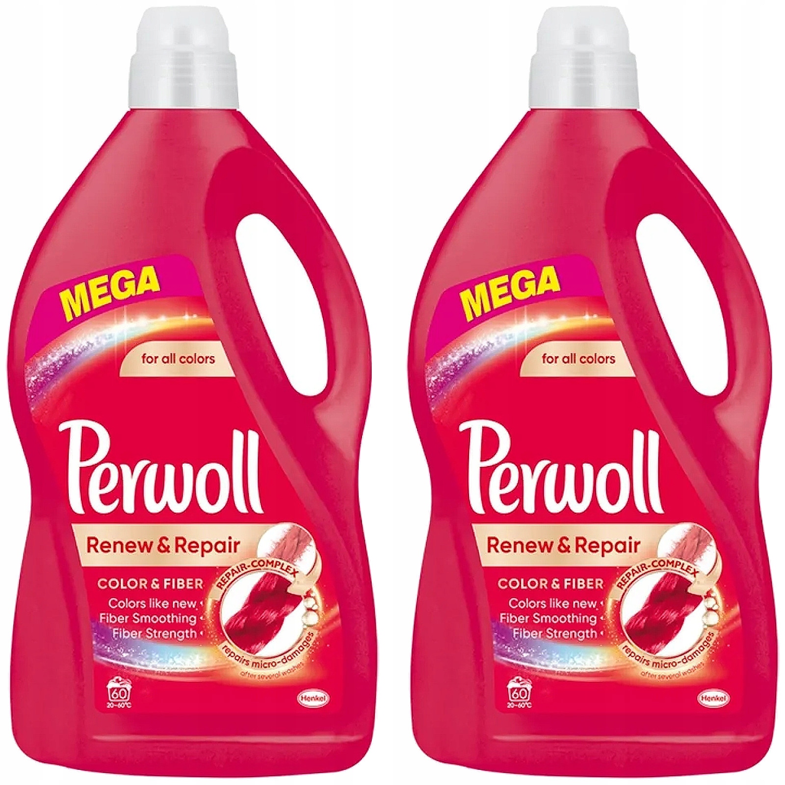 Prací gél - Perwoll Renew Repair Color prací prostriedok 2 x 3,6L