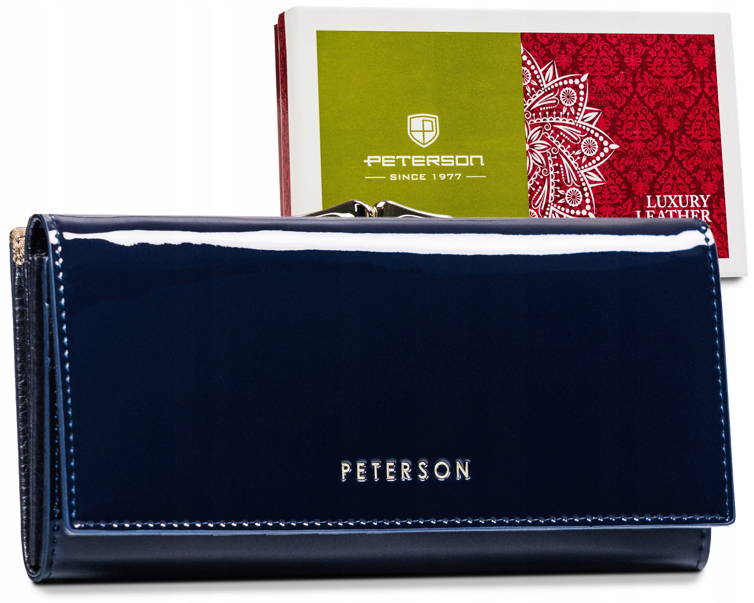 Peňaženka - Portfólio Peterson Portfólio Prírodná koža PTN BC-721-1437 Produkt Navy-Women