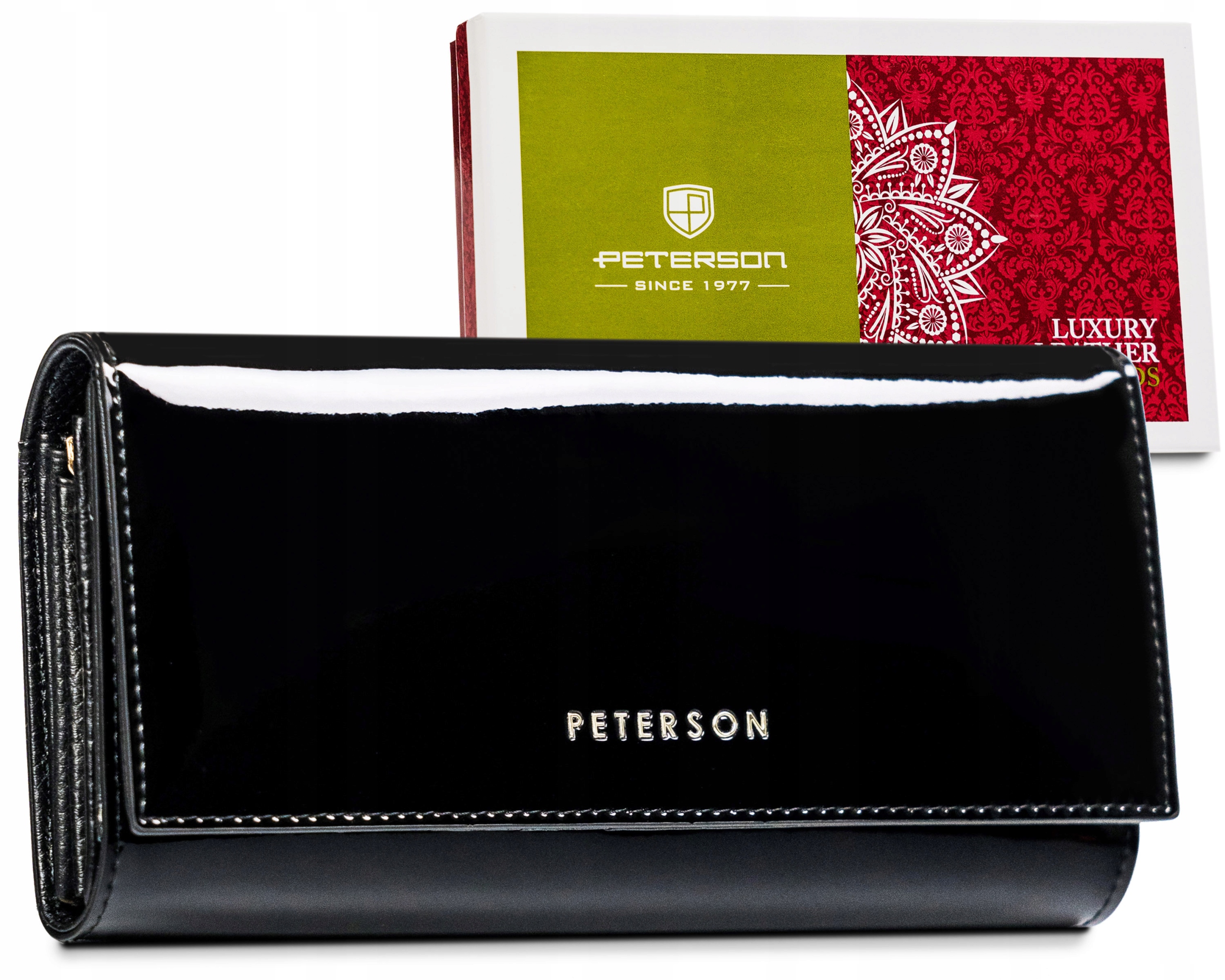 Peňaženka - Peterson Wallet Prírodná koža Čierna PTN BC-490-1420 Produkt Blac-Women