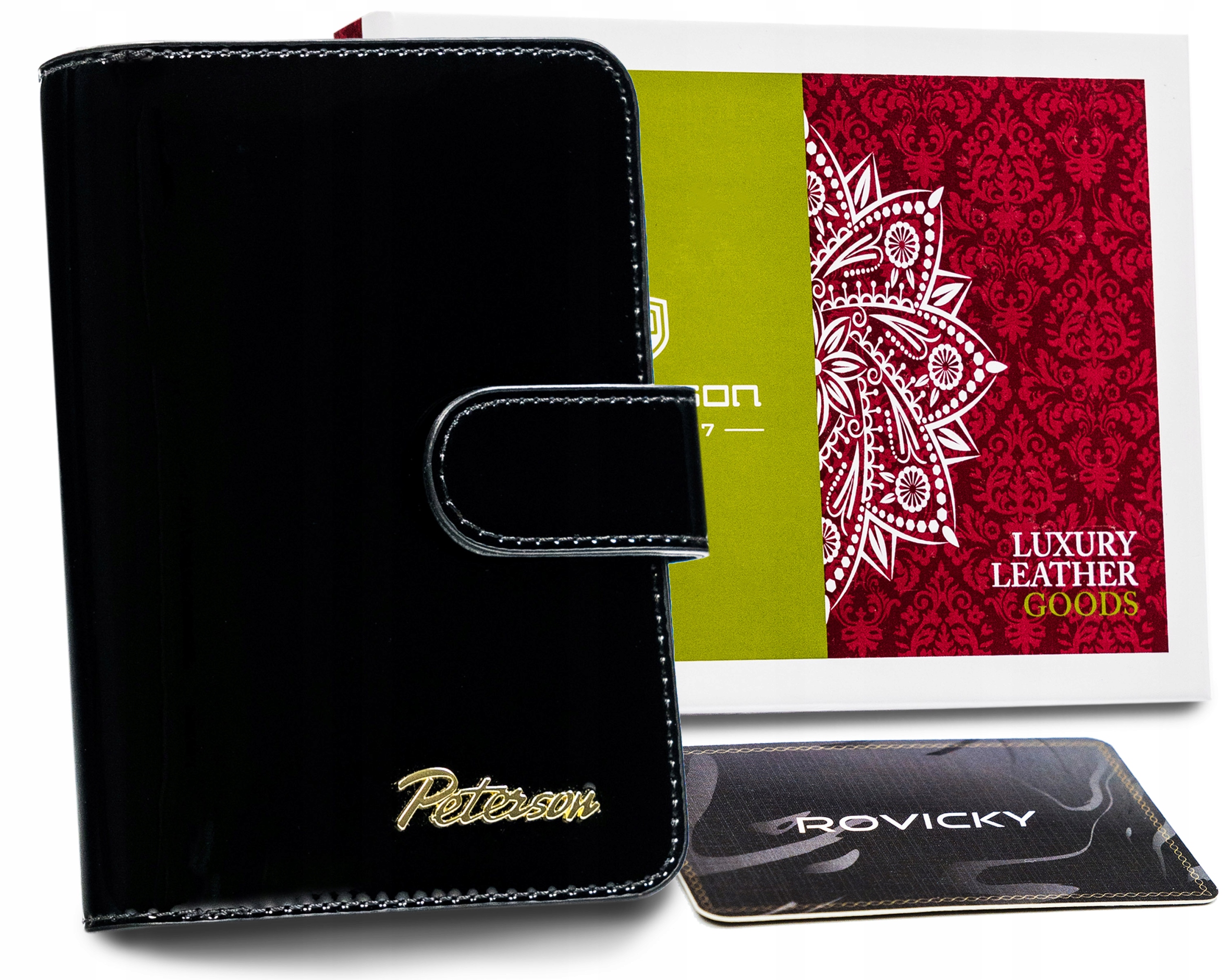 Peňaženka - Peterson Peterson Wallet Natural Leather Black PTN BC-602-0714 Produkt Blac-Women