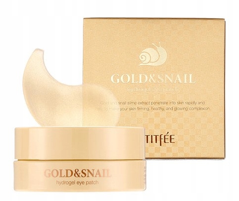 Petitfee Vyhladzujúce hydrogélové očné náplasti Gold and Snail 60 ks