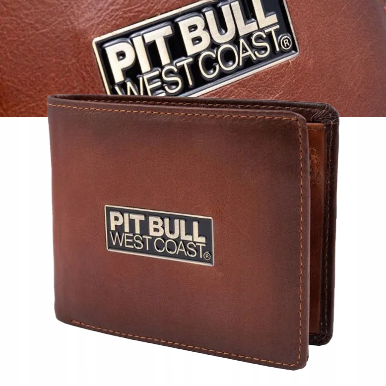 Peňaženka - Peňaženka Pit Bull West Coast z pravej kože hnedá 718003.8500 - Pánsky produkt
