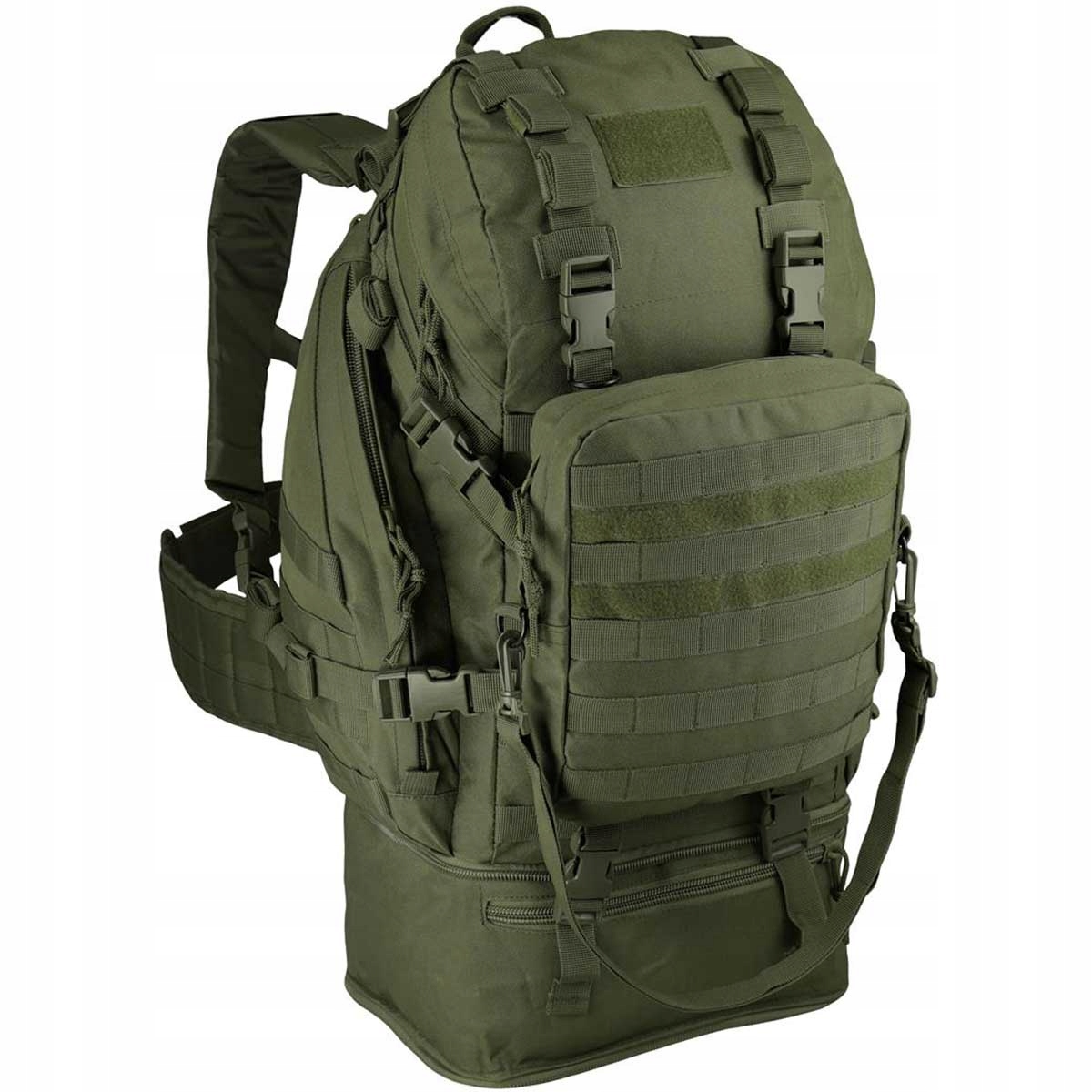 Vojenský batoh Camo Vojenský výstroj 41-60 L odtiene zelenej