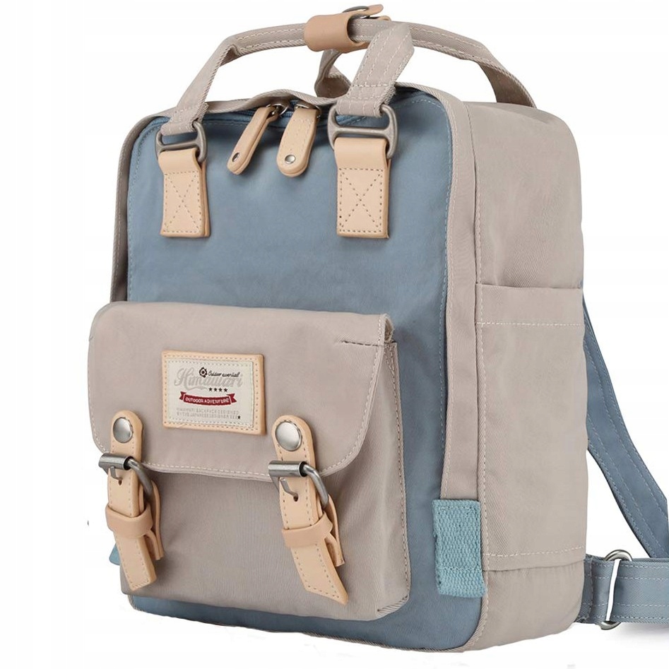 Himawari HM188S School Backpack Beige, Blue