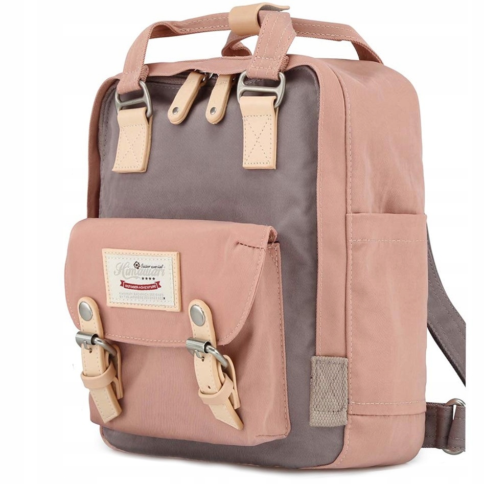 Himawari HM188S School Backpack hnedá, ružová
