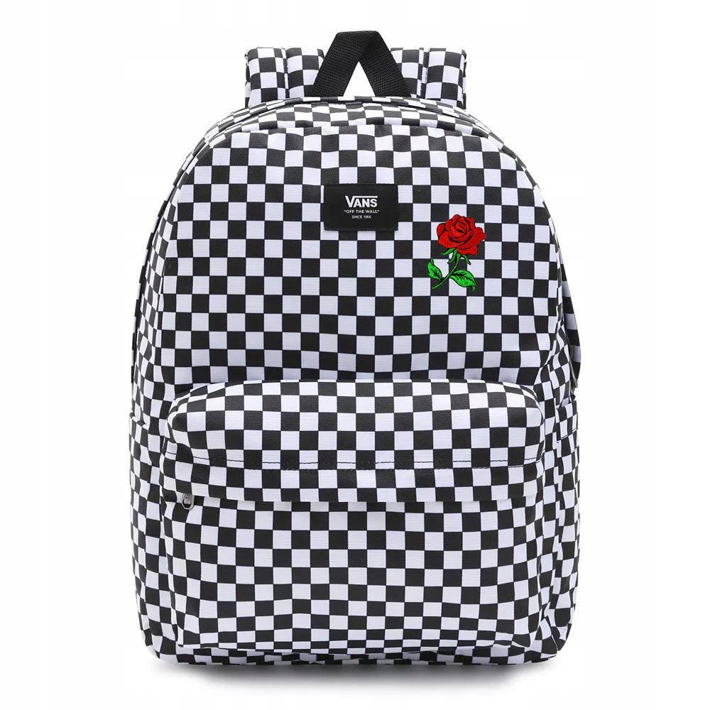 Vans biele, čierne dodávkové batoh