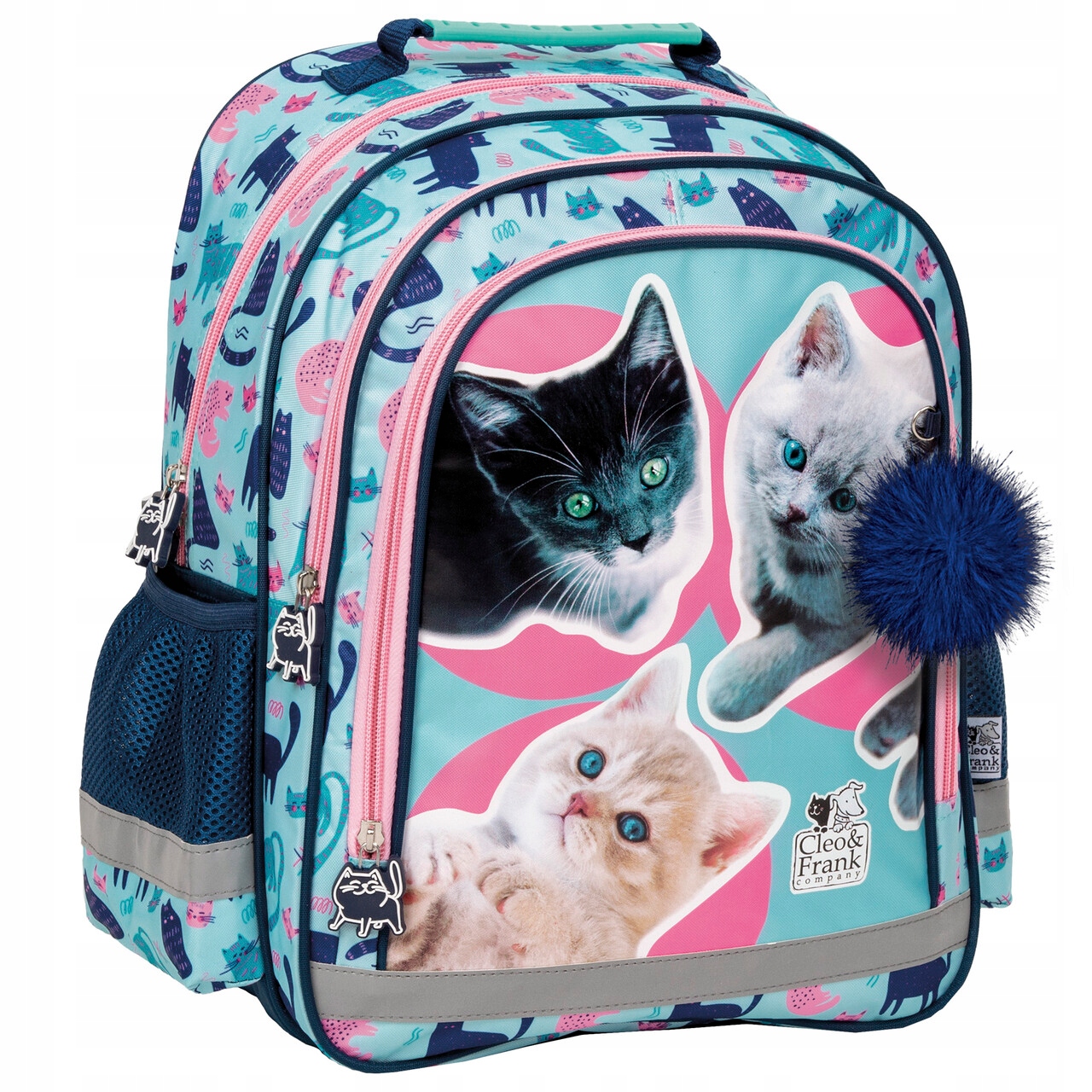 Cleo & Frank Derform Multi -Colored Multi -Colored School Backpack 18 L