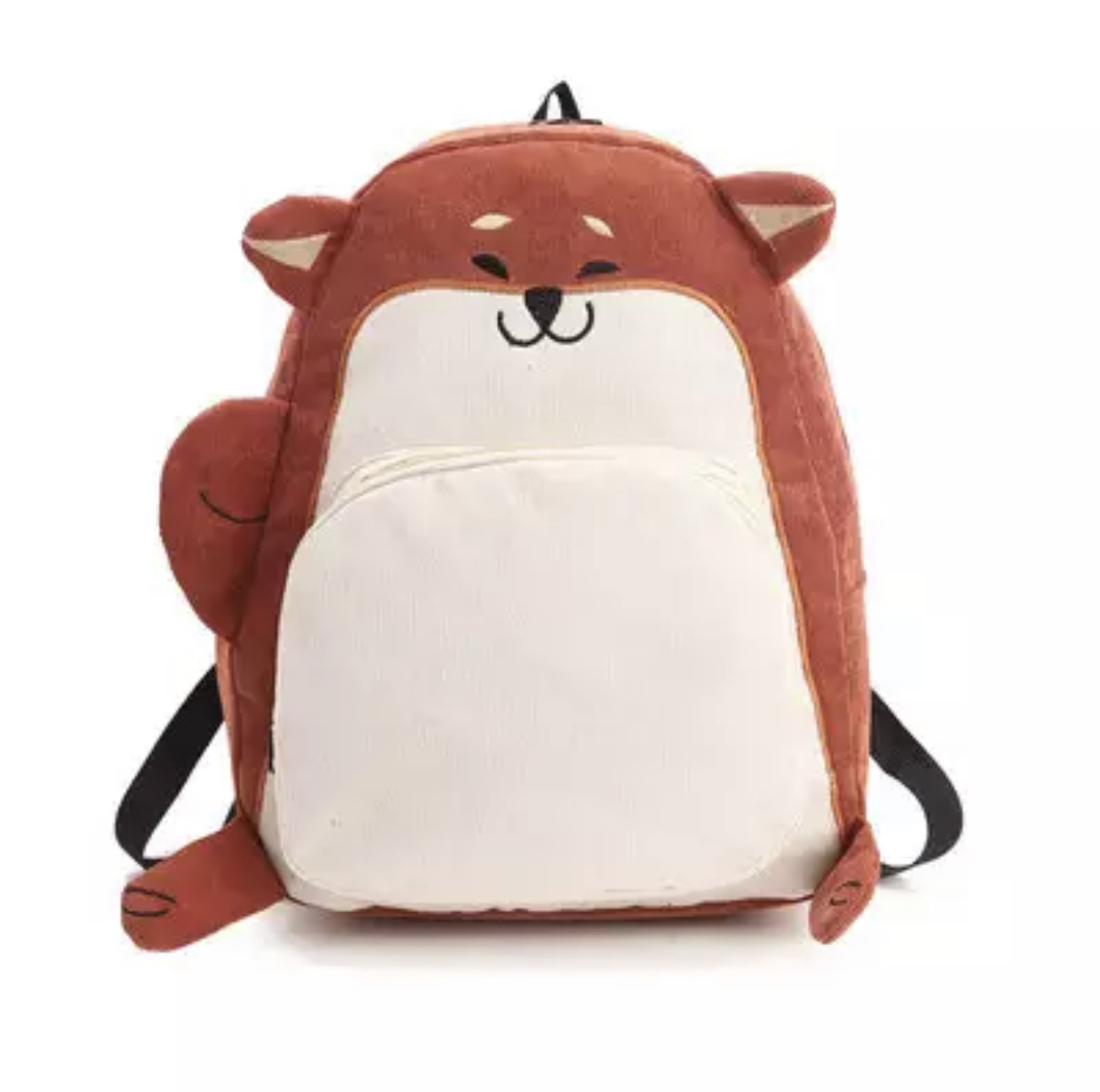 SAJBAZAR School Backpack White, Orange